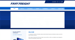 Desktop Screenshot of fahyfreight.com
